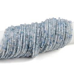 Природные Аквамарин бисер нитей&nbsp;LS-G-L628-D10-2x2mm-01