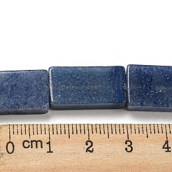 Окрашенные и нагретые нити из натурального синего авантюрина G-M420-G08-01