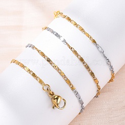 Ожерелья-цепочки из латуни для женщин NJEW-D302-68G