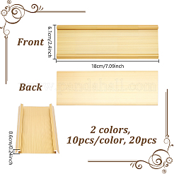 20 шт. 2-цветный дисплей для товарных этикеток из алюминиевого сплава&nbsp;ODIS-NB0001-59