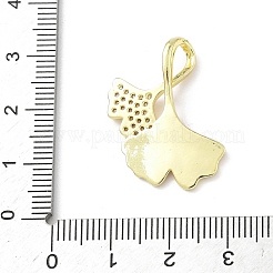 Латунь микропаве фианиты с подвесками из эмали&nbsp;KK-Z134-14G-03