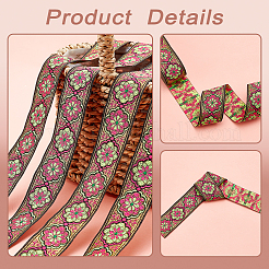 Вышивка полиэфирными лентами в этническом стиле&nbsp;OCOR-WH0070-10F-08