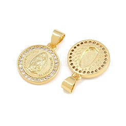 Pendentifs en laiton zircon cubique transparent&nbsp;CU-CBAFB88-02G