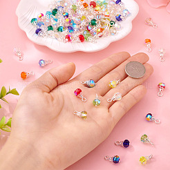 130шт 13 цвета стеклянные подвески PALLOY-TAC0194