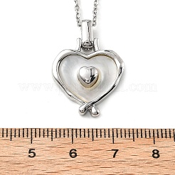 Ожерелья с подвеской в виде кошачьего глаза из нержавеющей стали 304 для женщин&nbsp;NJEW-D288-06P