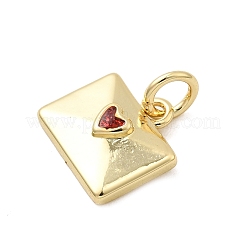 Латунь эмаль подвески&nbsp;KK-P338-31G-01