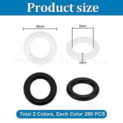 400 pz. 2 connettori ad anello in gomma colorati&nbsp;FIND-PH0060-15B