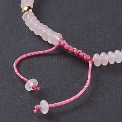 Bracelets à talons tressés en quartz naturel&nbsp;BJEW-O175-B12