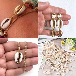 Гальванические подвески из натуральных ракушек SSHEL-SC0001-03