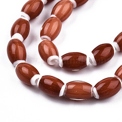 Бусы лэмпворк ручной работы&nbsp;LAMP-N023-004-07