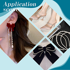 Пластиковые цепочки для чашек с жемчужными бусинами&nbsp;CH-WH0013-01A-S