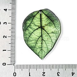 Подвески из эпоксидной смолы в виде листьев&nbsp;RESI-T057-91