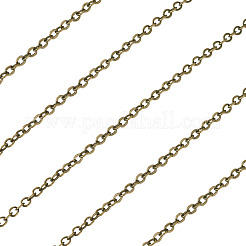 Железные плоские кабельные цепи с латунным покрытием&nbsp;CH-TAC0007-01AB