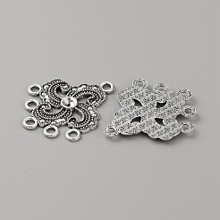 Impostazioni di strass per connettori Aolly in zinco stile tibetano&nbsp;FIND-WH0152-305I