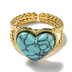 Ионное покрытие (ip) 304 нержавеющая сталь открытые манжетные кольца RJEW-C079-20G-03