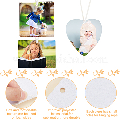 Набор парфюмерных изделий из войлока с теплопередачей DIY-WH0215-04C