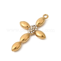 Подвески из нержавеющей стали 304 со стразами&nbsp;STAS-B128-09G-05