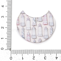 Печатные подвески из непрозрачного акрила&nbsp;FIND-K017-10B