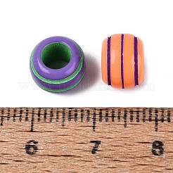 Sprühlackierte europäische Perlen aus undurchsichtigem Acryl&nbsp;SACR-N020-03