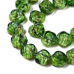 Бусы лэмпворк ручной работы LAMP-T021-26G