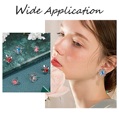 36 шт. 9 стиля сережек-гвоздиков из нержавеющей стали 304 STAS-UN0027-06