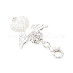 Абс пластик имитация жемчуга подвеска украшения HJEW-JM03510-02