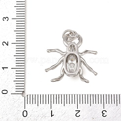 Латунные микро проложить кубического циркония подвески&nbsp;KK-G544-09P-03
