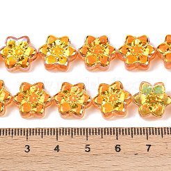 Стеклянные бусины с гальваническим покрытием &nbsp;EGLA-P069-02A-AB08