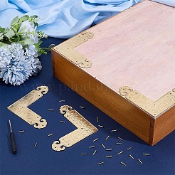 4 шт. Защитный уголок из латуни для корпусной мебели&nbsp;KK-PH0014-18G