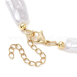 Пластиковые ожерелья с искусственным жемчугом и акриловыми бусинами для женщин NJEW-JN04662