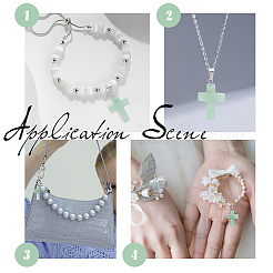 16 шт. религиозная подвеска из натурального зеленого авантюрина G-UN0001-08A