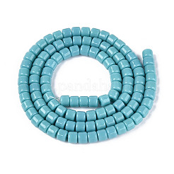 Непрозрачные сплошные цветные стеклянные бусины&nbsp;LS-GLAA-N065-4x4mm-C08