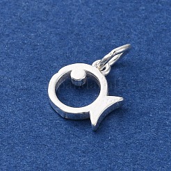 925 полая подвеска в виде рыбы из стерлингового серебра STER-D304-01S