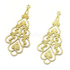 Латунные филигранные подвески KK-K184-31C-RS