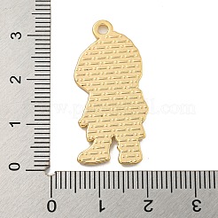 ハロウィンアロイエナメルペンダント  ゴールドカラー  スケルトンチャーム  ブラック  33x15x2mm  穴：1.9mm&nbsp;ENAM-H045-01G-010