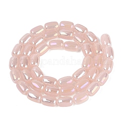Chapelets de perles en verre d'imitation jade électrolytique&nbsp;LS-EGLA-Q132-03B-B02