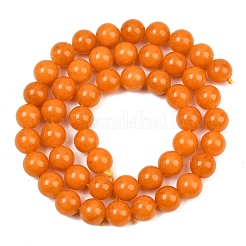 Gefärbt natürlichen weißen Jade Perlen Stränge&nbsp;GG-CBAD029-A08-8mm