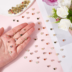 140 шт. 7-х цветные эмалевые кнопки из сплава&nbsp;FIND-GF0008-29