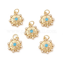 Кулоны из экологически чистой латуни с микропаве и кубическим цирконием&nbsp;KK-I698-19G