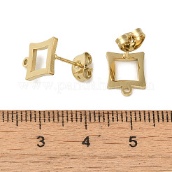 Ионное покрытие (ip) 304 нержавеющая сталь гвоздики фурнитура для сережек STAS-I206-22G