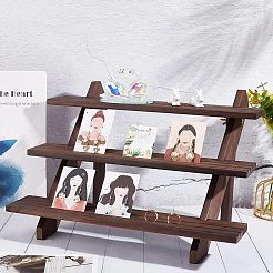 Diy 3-stöckiges Display-Riser-Set aus Holz&nbsp;ODIS-WH0029-25B