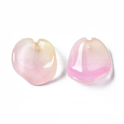 Zweifarbige sprühlackierte Glasanhänger&nbsp;GLAA-N042-003-D02