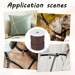 22.5 ярд плоских шнуров из искусственной кожи OCOR-BC0005-69A