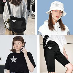 24 шт. 6 стиля звездочки блестящие стразы горячей фиксации DIY-FG0002-76