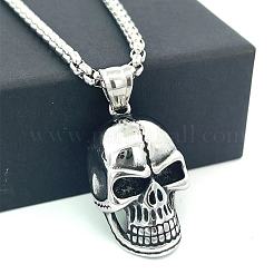 Кулон-подвеска в виде готического черепа из нержавеющей стали 304 для мужчин.&nbsp;QF4021
