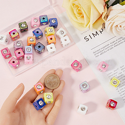 30 шт. Непрозрачные акриловые бусины OACR-SC0001-84