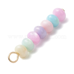 Pendenti con perline di conchiglia d'acqua dolce naturale tinta di colore macaron&nbsp;PALLOY-JF03706-01
