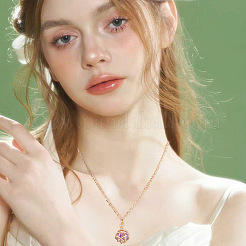 40шт 10 цветные стеклянные подвески PALLOY-AB00197