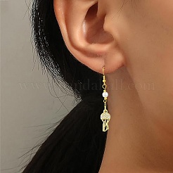 Ciondoli in ottone con micro pavé di zirconi da 10 pezzo&nbsp;KK-SZ0003-16
