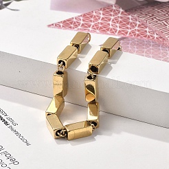 Браслеты из кубической цепи из нержавеющей стали 304 для женщин&nbsp;BJEW-F488-15G